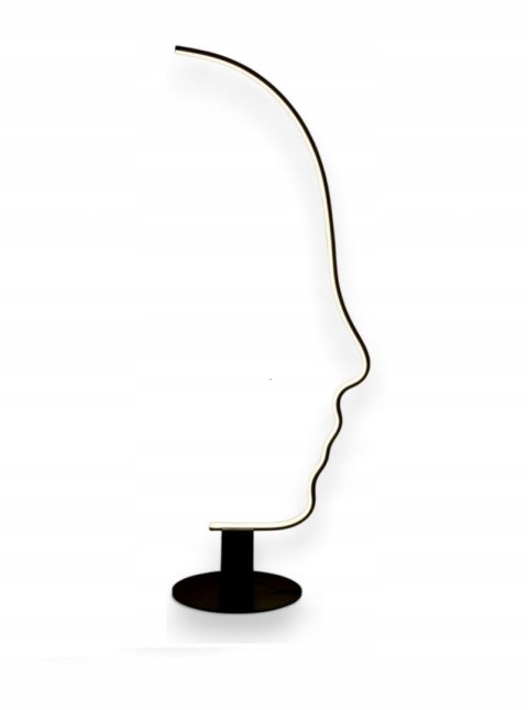Lampa podłogowa LED kształt - twarz białe ciepłe światło, monochromatyczna Lampa podłogowa LED kształt - twarz białe ciepłe światło, monochromatyczna