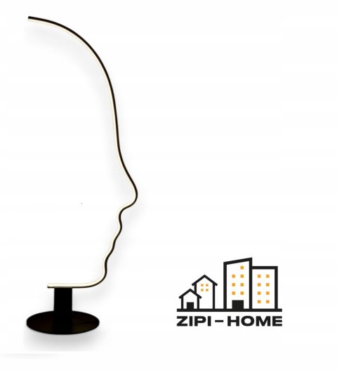 Lampa podłogowa LED kształt - twarz białe ciepłe światło, monochromatyczna Lampa podłogowa LED kształt - twarz białe ciepłe światło, monochromatyczna