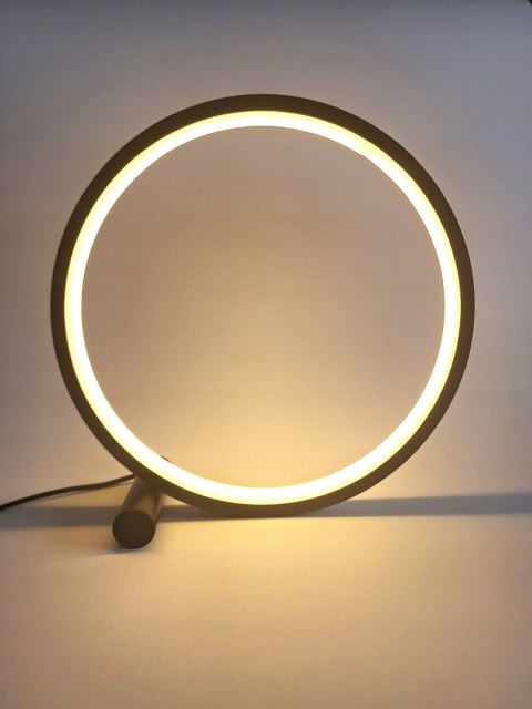 Lampka LED Biurkowa Czarna 0,25m Nocna Koło Dotykowa z Regulacją Jasności Lampka LED Biurkowa Czarna 0,25m Nocna Koło Dotykowa z Regulacją Jasności
