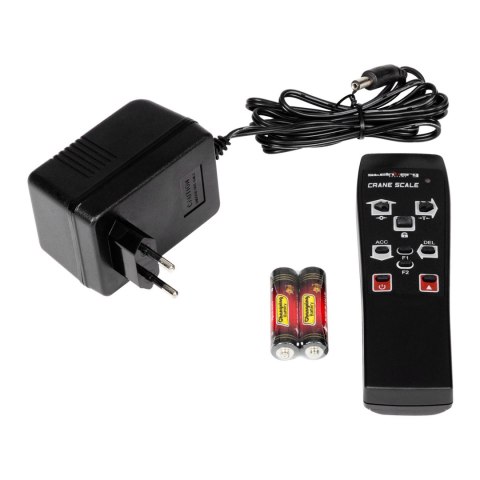 Waga hakowa podwieszana z pilotem do 1 tony 1T LCD czarna Waga hakowa podwieszana z pilotem do 1 tony 1T LCD czarna