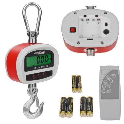 Waga hakowa wisząca z pilotem 300kg - LCD Waga hakowa wisząca z pilotem 300kg - LCD