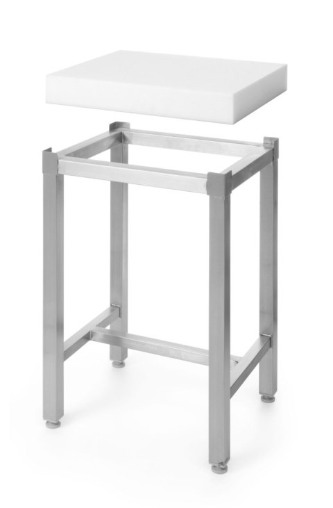 Kloc masarski z polietylenu 400x500x80mm na podstawie stalowej - Hendi 505687 Kloc masarski z polietylenu 400x500x80mm na podstawie stalowej - Hendi 505687