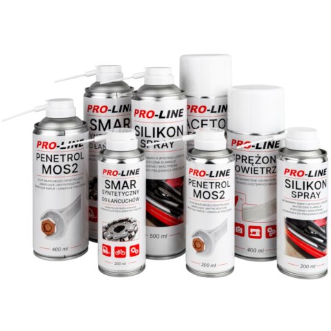Aceton techniczny 100% w sprayu PRO-LINE spray 500ml Aceton techniczny 100% w sprayu PRO-LINE spray 500ml
