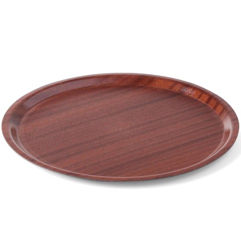 Taca kelnerska drewniana antypoślizgowa - okrągła śr. 38cm Taca kelnerska drewniana antypoślizgowa - okrągła śr. 38cm