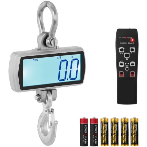 Waga hakowa wisząca magazynowa z pilotem duży wyświetlacz LCD 500 / 0.1 kg Waga hakowa wisząca magazynowa z pilotem duży wyświetlacz LCD 500 / 0.1 kg
