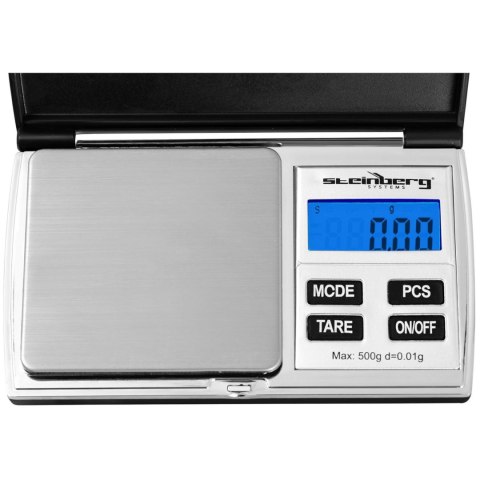 Waga kieszonkowa precyzyjna jubilerska zliczanie sztuk LCD 500 / 0.01 g Waga kieszonkowa precyzyjna jubilerska zliczanie sztuk LCD 500 / 0.01 g