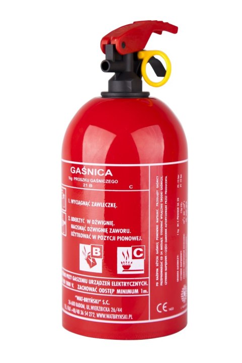 GAŚNICA PROSZKOWA 1KG UN GAŚNICA PROSZKOWA 1KG UN