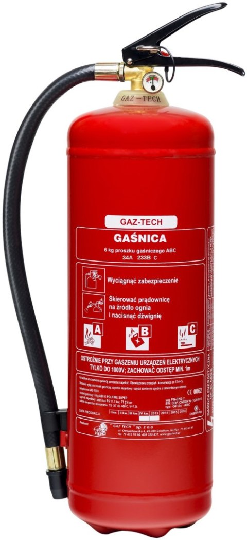 GAŚNICA PROSZKOWA 4KG UN GAŚNICA PROSZKOWA 4KG UN