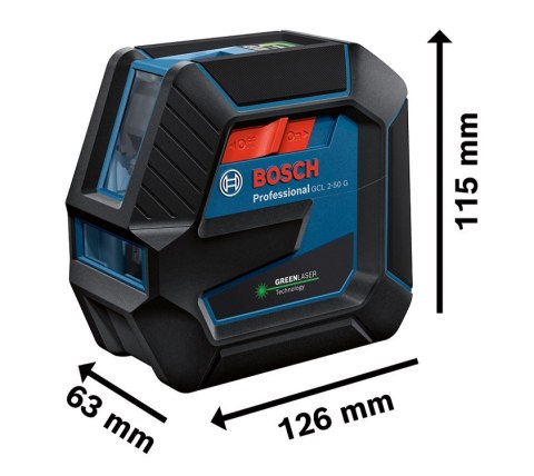 LASER KRZYŻOWY GCL 2-50 G ZIELONY BOSCH LASER KRZYŻOWY GCL 2-50 G ZIELONY BOSCH