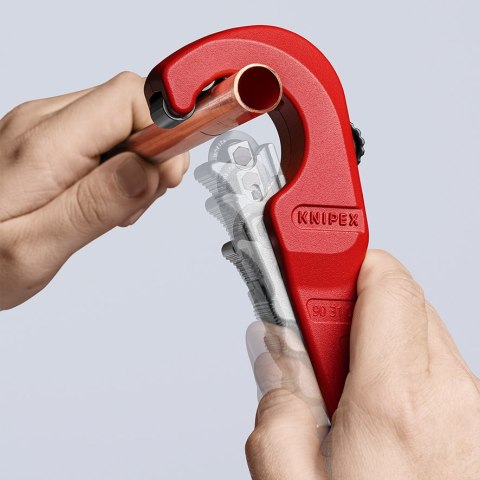 OBCINAK DO RUR 6-35 (1/4-3/8'') O GRUBOŚCI ŚCIANEK DO 2MM KNIPEX OBCINAK DO RUR 6-35 (1/4-3/8'') O GRUBOŚCI ŚCIANEK DO 2MM KNIPEX