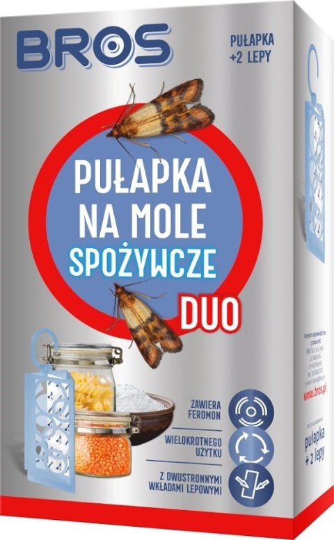 PUŁAPKA NA MOLE SPOŻYWCZE DUO + 2 WKŁADY BROS PUŁAPKA NA MOLE SPOŻYWCZE DUO + 2 WKŁADY BROS