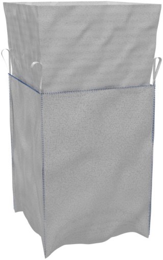 WOREK BIG-BAG 90*90*170 CM BIAŁY, OTWARTY Z KOŁNIERZEM MC GARDEN