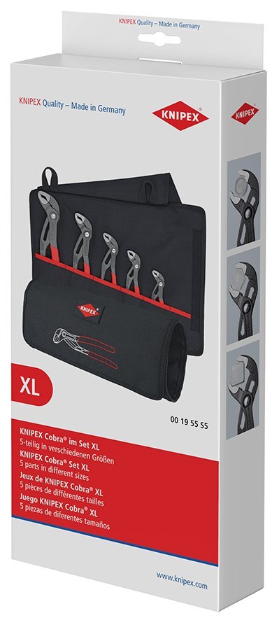 ZESTAW SZCZYPIEC DO RUR W ETUI 5-CZĘŚC 125,150,180,250,300MM KNIPEX ZESTAW SZCZYPIEC DO RUR W ETUI 5-CZĘŚC 125,150,180,250,300MM KNIPEX