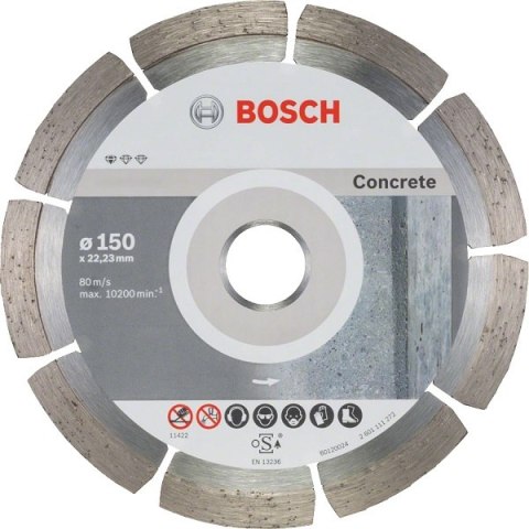 TARCZA DIAMENTOWA SEGMENTOWA CONCRETE 150*22.3*2.0 10P BOSCH TARCZA DIAMENTOWA SEGMENTOWA CONCRETE 150*22.3*2.0 10P BOSCH