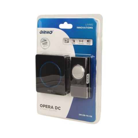 DZWONEK BEZPRZEWODOWY BATERYJNY 48 DZWIĘKÓW 100M OPERA ORNO DZWONEK BEZPRZEWODOWY BATERYJNY 48 DZWIĘKÓW 100M OPERA ORNO