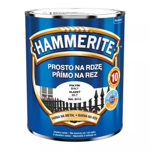 EMALIA HAMMERITE POŁYSK BIAŁY 0,7L HAMMERITE EMALIA HAMMERITE POŁYSK BIAŁY 0,7L HAMMERITE