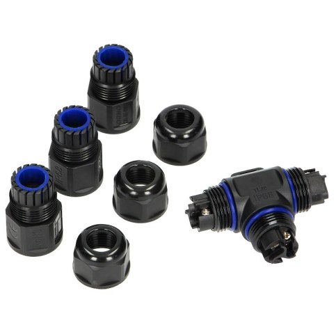 KONEKTOR KABLOWY TRÓJNIK T IP68, MAX. 3X4MM2, 450V/25A ORNO KONEKTOR KABLOWY TRÓJNIK T IP68, MAX. 3X4MM2, 450V/25A ORNO