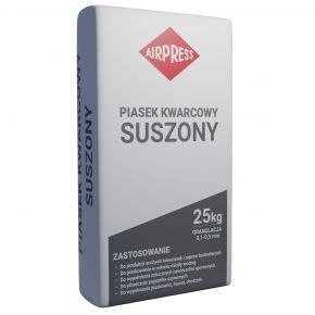 PIASEK KWARCOWY SUSZONY 25KG 0-0.5MM AIRPRESS PIASEK KWARCOWY SUSZONY 25KG 0-0.5MM AIRPRESS