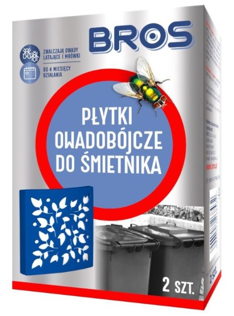 PŁYTKI OWADOBÓJCZE DO ŚMIETNIKA 2 SZT. BROS PŁYTKI OWADOBÓJCZE DO ŚMIETNIKA 2 SZT. BROS