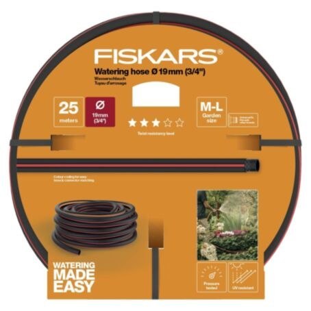 WĄŻ OGRODOWY 19MM 3/4'' 25M-Q3 FISKARS WĄŻ OGRODOWY 19MM 3/4'' 25M-Q3 FISKARS