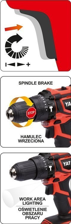 WIERTARKO-WKRĘTARKA 18V BEZ AKUMULATOTA YATO WIERTARKO-WKRĘTARKA 18V BEZ AKUMULATOTA YATO
