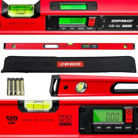 POZIOMICA PRO900 Z ELEKTRONICZNYM ODCZYTEM 100 CM PRO POZIOMICA PRO900 Z ELEKTRONICZNYM ODCZYTEM 100 CM PRO