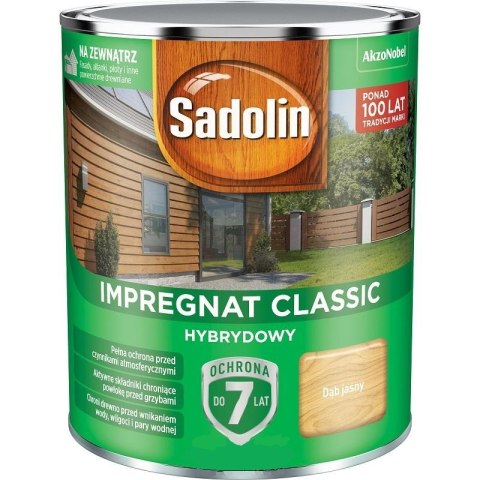 SADOLIN IMPREGNAT CLASSIC HYBRYDOW 7 LAT DĄB JASNY 0.75L SADOLIN SADOLIN IMPREGNAT CLASSIC HYBRYDOW 7 LAT DĄB JASNY 0.75L SADOLIN