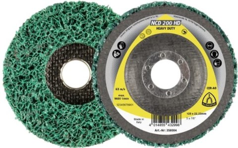 ŚCIERNICA CZYSZCZĄCA NCD200HD 125X22,23MM 358004 KLINGSPOR ŚCIERNICA CZYSZCZĄCA NCD200HD 125X22,23MM 358004 KLINGSPOR