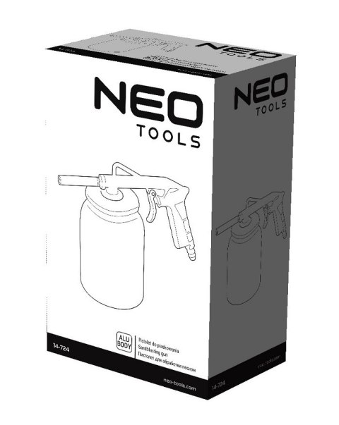 PISTOLET DO PIASKOWANIA ZE ZBIORNIKIEM 750CM3 NEO PISTOLET DO PIASKOWANIA ZE ZBIORNIKIEM 750CM3 NEO