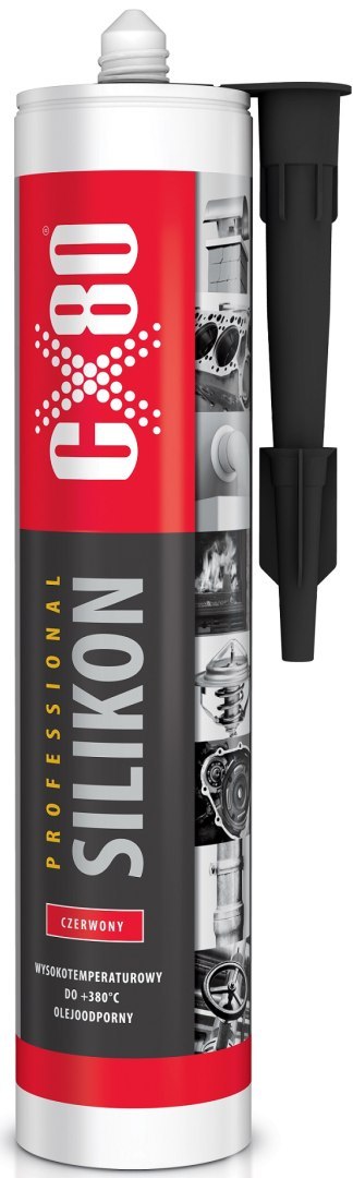 SLIKON PROFESSIONAL CZERWONY WYSOKOTEMPERATUROWY 310ML CX-80 SLIKON PROFESSIONAL CZERWONY WYSOKOTEMPERATUROWY 310ML CX-80