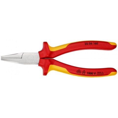 SZCZYPCE PŁASKIE IZOLOWANE VDE 160MM KNIPEX SZCZYPCE PŁASKIE IZOLOWANE VDE 160MM KNIPEX