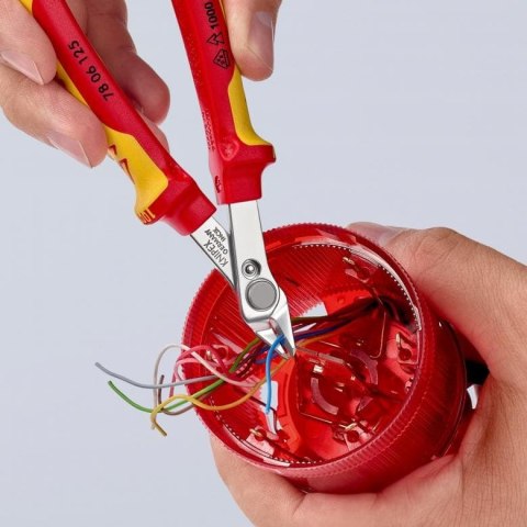 SZCZYPCE TNĄCE SUPER KNIPS 125MM IZOLOWANE KNIPEX SZCZYPCE TNĄCE SUPER KNIPS 125MM IZOLOWANE KNIPEX
