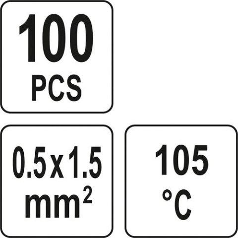 ZESTAW RUREK TERMOKURCZLIWYCH Z CYNĄ 0.5-1.5MM2., 100SZT YATO ZESTAW RUREK TERMOKURCZLIWYCH Z CYNĄ 0.5-1.5MM2., 100SZT YATO