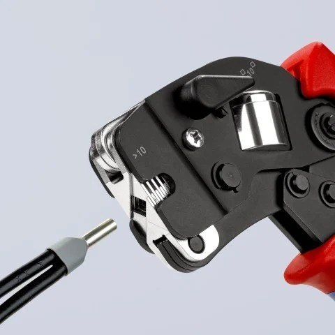 SAMONASTAWNE SZCZYPCE DO ZAGNIATANIA TULEJEK 190MM KNIPEX
