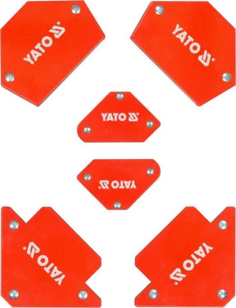 ZESTAW SPAWALNICZYCH KĄTOWNIKÓW MAGNET. 6 SZT. YATO ZESTAW SPAWALNICZYCH KĄTOWNIKÓW MAGNET. 6 SZT. YATO