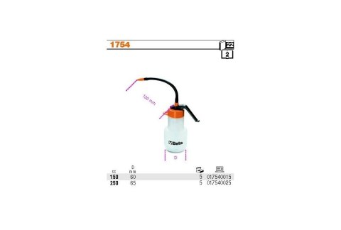 OLEJARKA, OLIWIARKA CIŚNIENIOWA Z RURKĄ GIĘTKĄ 150ML. BETA OLEJARKA, OLIWIARKA CIŚNIENIOWA Z RURKĄ GIĘTKĄ 150ML. BETA