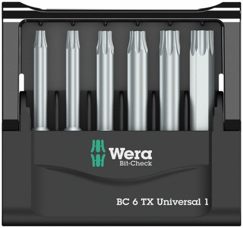 ZESTAW BIT-CHECK 6 TX UNIVERSAL 1, 6CZ. WERA ZESTAW BIT-CHECK 6 TX UNIVERSAL 1, 6CZ. WERA