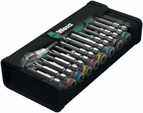 ZESTAW KLUCZY NASADOWYCH ZYLKOP 1/4'' 5-13 MM,16 CZ. WERA ZESTAW KLUCZY NASADOWYCH ZYLKOP 1/4'' 5-13 MM,16 CZ. WERA