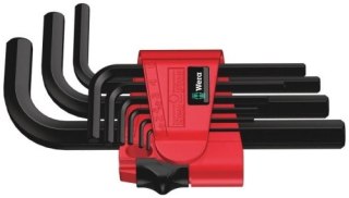 ZESTAW KLUCZY TRZPIENIOWYCH 950/9 KRÓTKICH BLACK LASER,9SZT. WERA