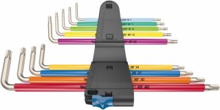 ZESTAW KLUCZY TRZPIENIOWYCH TORX 3967/9 TX SXL MULTICOLOUR WERA