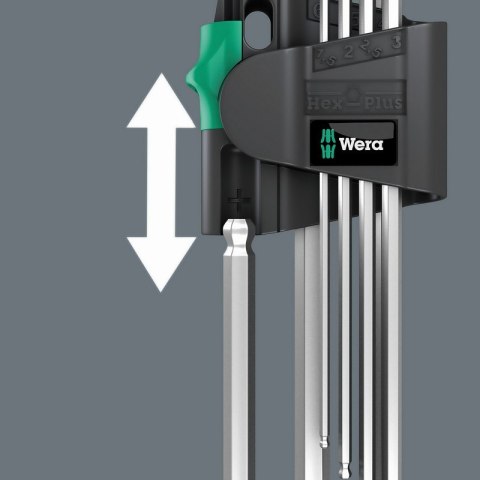 ZESTAW KLUCZY TRZPIENIOWYCH Z KULKĄ HEX PLUS 7CZ, MAGNETYZER WERA ZESTAW KLUCZY TRZPIENIOWYCH Z KULKĄ HEX PLUS 7CZ, MAGNETYZER WERA