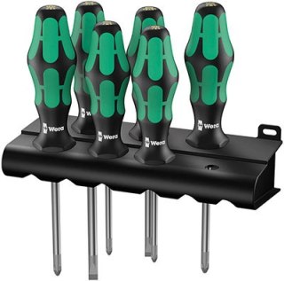 ZESTAW WKRĘTAKÓW KRAFTFORM LASERTIP + WIESZAK, 6 CZĘŚCI WERA