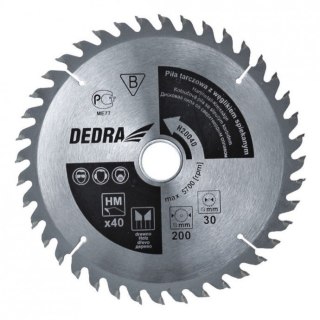PIŁA TARCZOWA DO DREWNA 24Z ŚR.180*20MM DEDRA