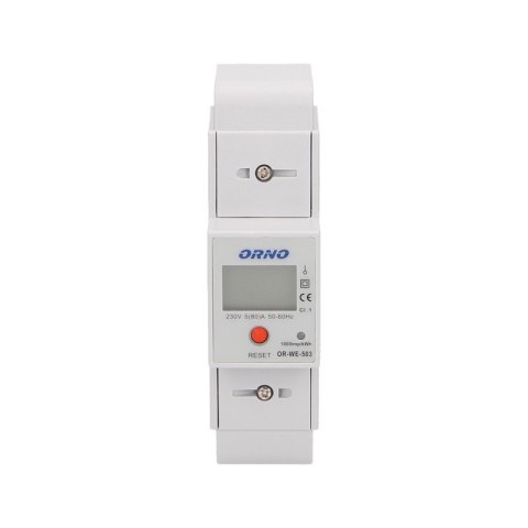 1-FAZOWY WSKAŹNIK ZUŻYCIA ENERGII 80A ORNO 1-FAZOWY WSKAŹNIK ZUŻYCIA ENERGII 80A ORNO