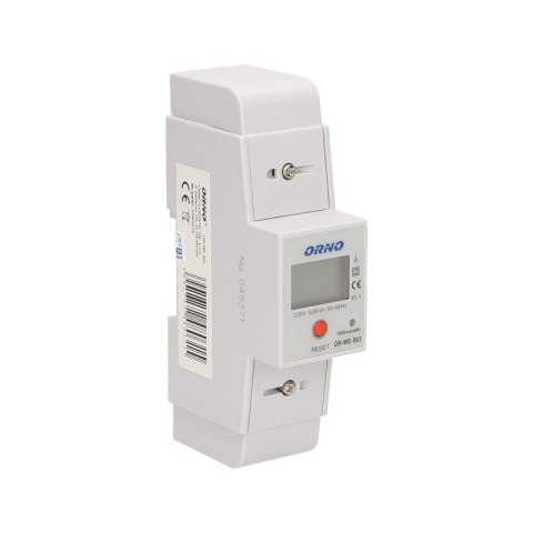 1-FAZOWY WSKAŹNIK ZUŻYCIA ENERGII 80A ORNO 1-FAZOWY WSKAŹNIK ZUŻYCIA ENERGII 80A ORNO