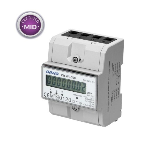 3-FAZOWY LICZNIK ENERGII ELEKTRYCZNEJ 80A ORNO 3-FAZOWY LICZNIK ENERGII ELEKTRYCZNEJ 80A ORNO