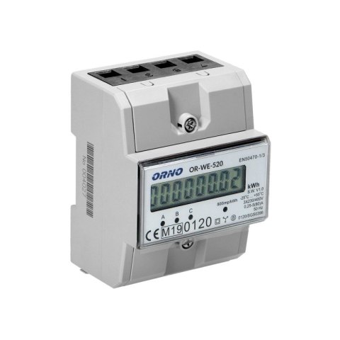 3-FAZOWY LICZNIK ENERGII ELEKTRYCZNEJ 80A ORNO 3-FAZOWY LICZNIK ENERGII ELEKTRYCZNEJ 80A ORNO