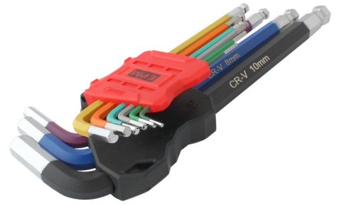 KOMPLET KLUCZY IMBUSOWYCH Z KULKĄ RED LINE 9 SZT EPM KOMPLET KLUCZY IMBUSOWYCH Z KULKĄ RED LINE 9 SZT EPM