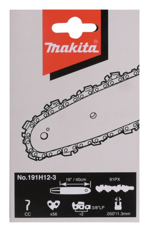 ŁAŃCUCH TNĄCY 40CM, PODZIAŁKA 3/8'' SZER. ,1.3MM MAKITA ŁAŃCUCH TNĄCY 40CM, PODZIAŁKA 3/8'' SZER. ,1.3MM MAKITA