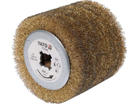 SZCZOTKA DO SATYNIARKI DRUT 120X100X19MM YATO SZCZOTKA DO SATYNIARKI DRUT 120X100X19MM YATO